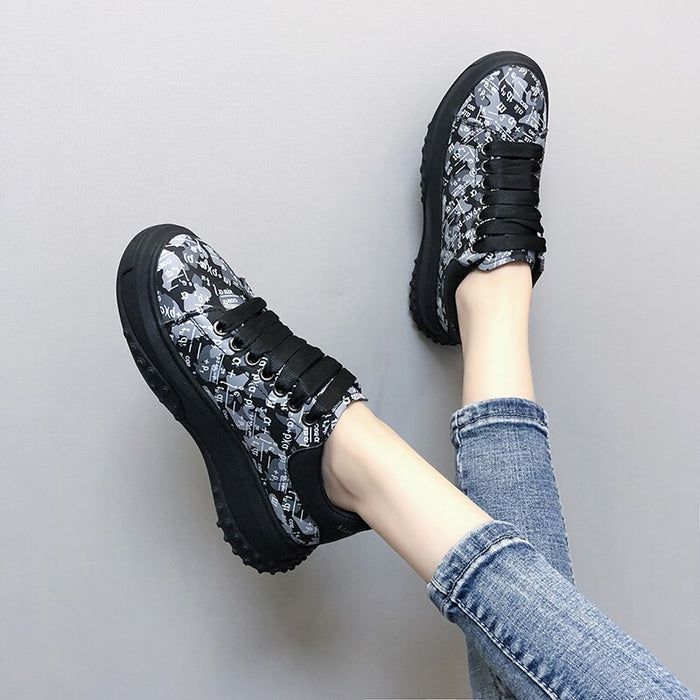 Women Sneakers Brand Design New White Shoes Woman  Trend Casual Sneakers Women Fashion Wedges Platform Vulcanized Shoes - Luxeelegance