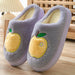 Women winter cotton slippers with heel can be worn outside to keep warm and velvet indoor home thick sole waterproof - Luxeelegance