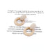 Circled earrings exaggerated accessories Exaggerated Accessories 