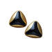 Looks Stunning Retro Metal Stud Earrings Enamel Geometric irregularity Women Jewerly