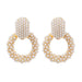 Circled earrings exaggerated accessories Exaggerated Accessories 