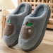 Women winter cotton slippers with heel can be worn outside to keep warm and velvet indoor home thick sole waterproof - Luxeelegance