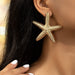 American cool fashion trend starfish earrings  Starfish Trendy Style