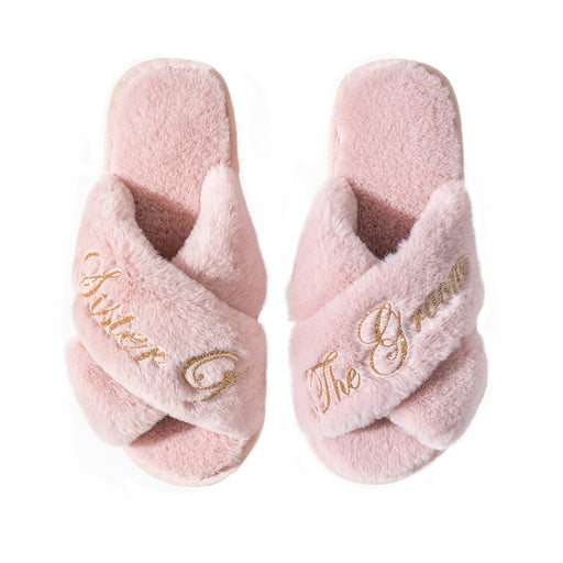 Women's Cross-Strap Plush Slippers| Plush Comfort for Women