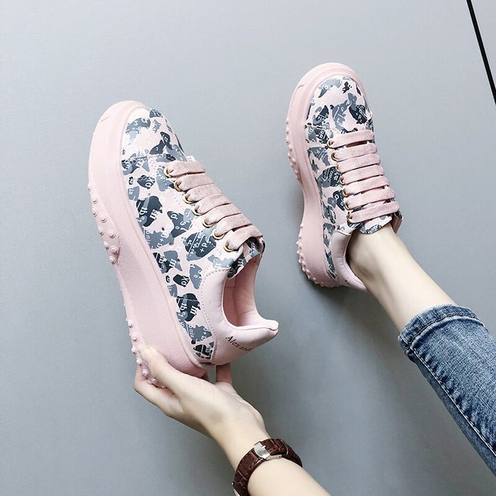 Women Sneakers Brand Design New White Shoes Woman  Trend Casual Sneakers Women Fashion Wedges Platform Vulcanized Shoes - Luxeelegance