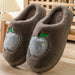 Women winter cotton slippers with heel can be worn outside to keep warm and velvet indoor home thick sole waterproof - Luxeelegance