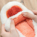 Women winter cotton slippers with heel can be worn outside to keep warm and velvet indoor home thick sole waterproof - Luxeelegance