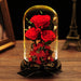 Day Gift Practical Immortal Flowers Dried Roses Glass Cover Gift Box Creative Ornaments Immortal Flowers Valentine's Day Gift Practical Immortal Flowers Dried Roses Glass Cover Gift Box Creative Ornaments Immortal Flowers