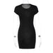 Women Spring New Fashion Embroidery Hollow out Fit Round Neck Short Sleeve Dress - Luxeelegance