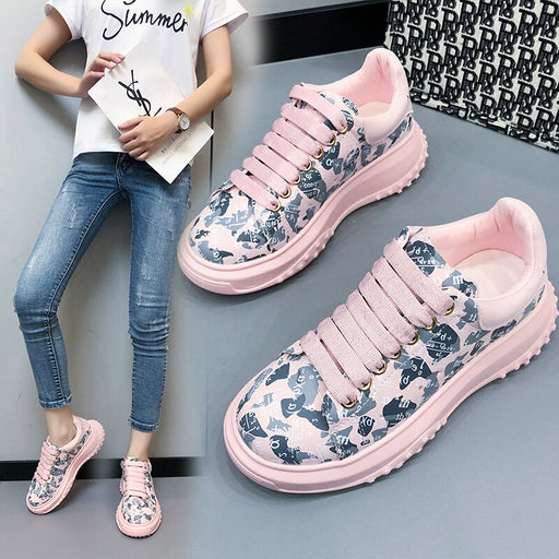 Women Sneakers Brand Design New White Shoes Woman  Trend Casual Sneakers Women Fashion Wedges Platform Vulcanized Shoes - Luxeelegance