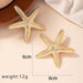 American cool fashion trend starfish earrings  Starfish Trendy Style