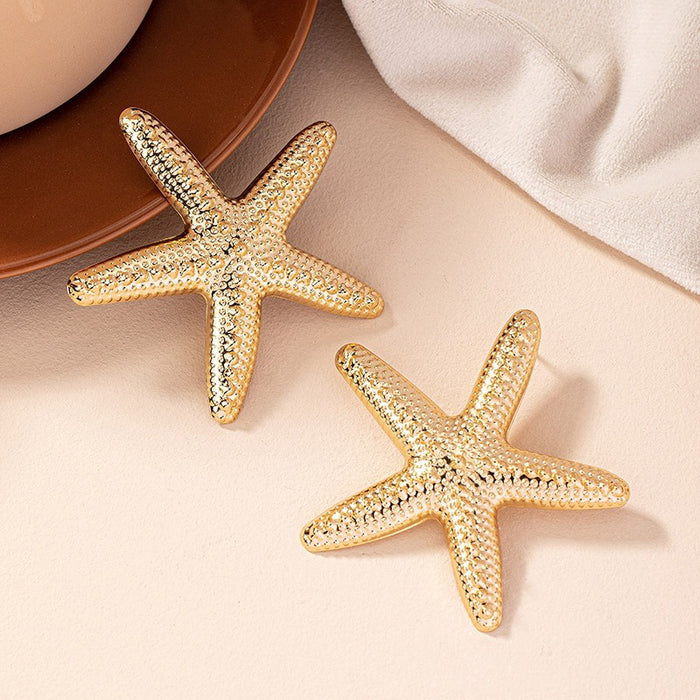 American cool fashion trend starfish earrings  Starfish Trendy Style